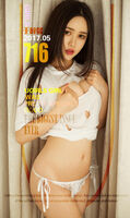 [Ugirls 爱尤物] No.716_嫩模于梓馨破洞短sleeve秀傲人美breast白蕾丝丁字裤诱惑Photo 40P