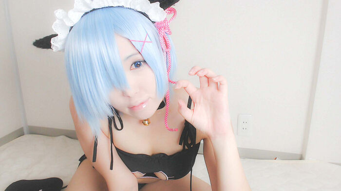 售价1600日元软妹子 Cosplay蕾姆VIP收费视图大尺度诱惑Photo 53P 16th image