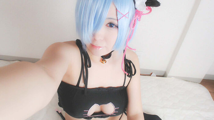 售价1600日元软妹子 Cosplay蕾姆VIP收费视图大尺度诱惑Photo 53P 21th image