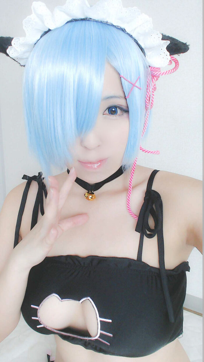 售价1600日元软妹子 Cosplay蕾姆VIP收费视图大尺度诱惑Photo 53P 24th image
