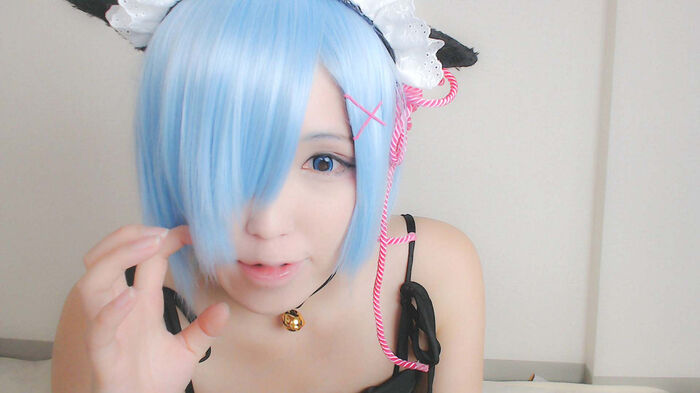 售价1600日元软妹子 Cosplay蕾姆VIP收费视图大尺度诱惑Photo 53P 37th image