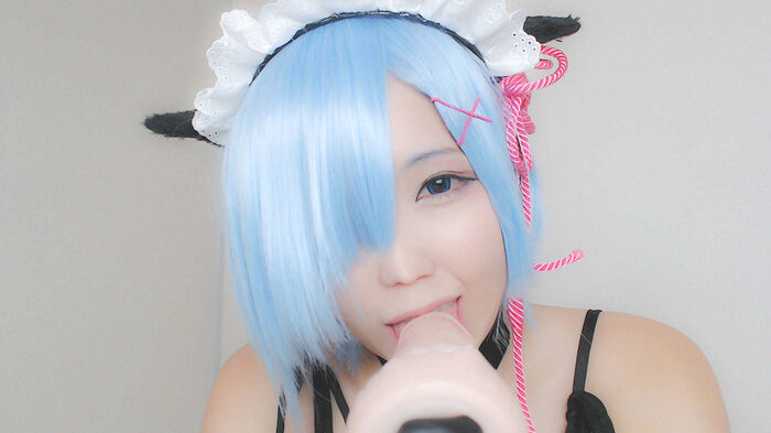 售价1600日元软妹子 Cosplay蕾姆VIP收费视图大尺度诱惑Photo 53P 40th image