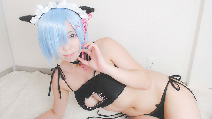 售价1600日元软妹子 Cosplay蕾姆VIP收费视图大尺度诱惑Photo 53P 9th image