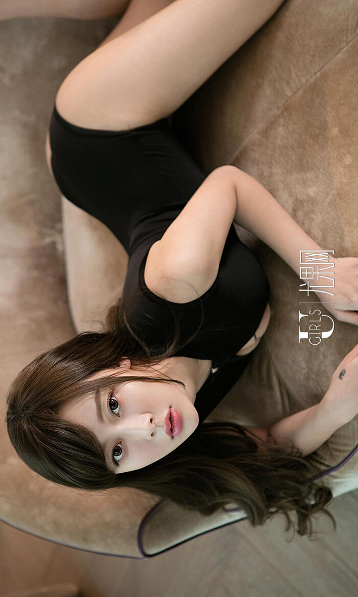 [Ugirls 爱尤物] No.617_嫩模艺宁居家黑色蕾丝内衣秀美milk贴纹身极致诱惑Photo 40P 26th image