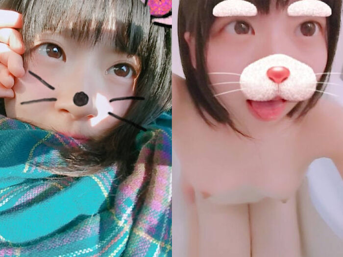 【Comparison Image】 Selfie exposing naked Girls' clothes &amp; nudity are raw and erotic w 11th image