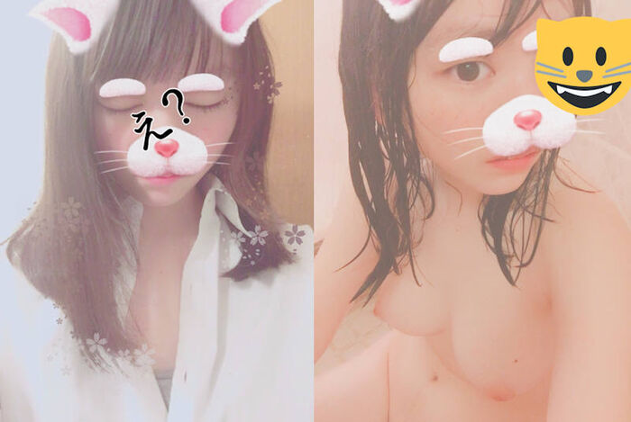 【Comparison Image】 Selfie exposing naked Girls' clothes &amp; nudity are raw and erotic w 13th image
