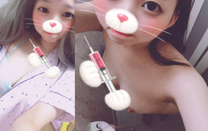 【Comparison Image】 Selfie exposing naked Girls' clothes &amp; nudity are raw and erotic w 15th image