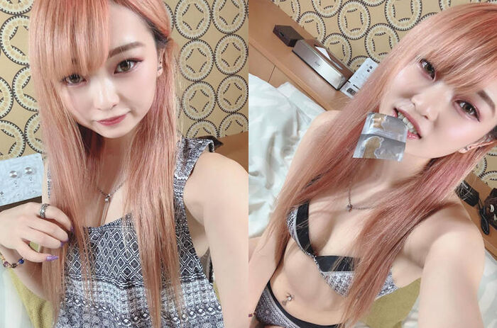 【Comparison Image】 Selfie exposing naked Girls' clothes &amp; nudity are raw and erotic w 8th image