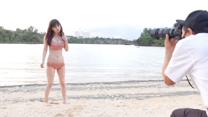 Shoko Nakagawa (37), the making of the latest photo book is too much of a god video ww Miraku Miracle Swimsuit, revealing the back side of the shooting of lingerie! Ideal glued to the mucci body! 24th image