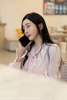 [YouMi尤蜜荟] Vol.801_ Goddess 允爾 Dali 旅 pulse feeling powder color thin 纱配白短裙半脱秀丰满身材诱惑Photo 79P