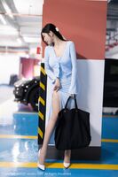 XiuRen第5144期_神杨晨晨晨Yome 市丽人系列淡蓝长裙配蕾丝袜完美诱惑Photo 101P