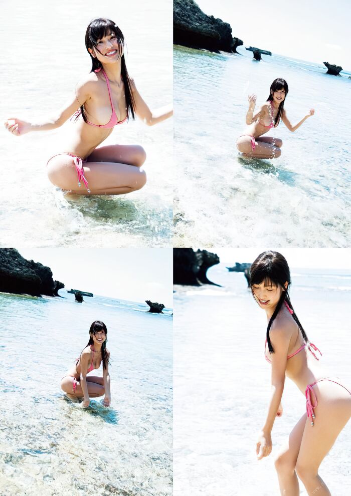 【392 high-quality erotic images of cherry blossom sky thighs】 Nude gravure of a former gradle sexy actress who is slender but G-cup explosive 90th image