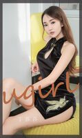 [Ugirls 爱尤物] No.2353_模特丁莎莎私房性感黑色短旗袍 + 白吊带裙秀完美身材诱惑Photo 35P