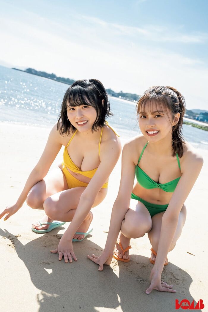 HKT48 Jidou Jiang sounds, swimsuit gravure images are too fresh and cute! Manga action 'Beautiful girl who suits summer and sun' appeared! 12th image