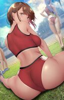 【Image】Athletics club girls and swimming club women, erotic level is difficult to beat www