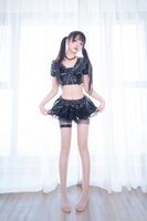 萝莉美神楽坂真冬课后辅导主题私房性感黑色皮质服饰配灰丝吊袜诱惑Photo 75P