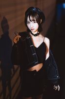 萌系小姐姐木绵绵OwO 室外短袘梘户外牛仔服套装露性感吊带内衣诱惑Photo 58P