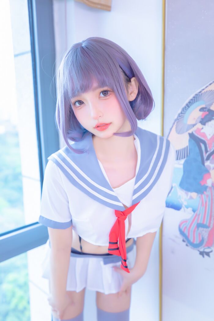 萝莉美女神楽坂真冬ash丝JK 主题私房性感超短JK 服饰配灰丝袜秀美腿诱惑Photo 75P 2th image