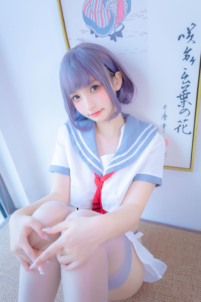 萝莉美女神楽坂真冬ash丝JK 主题私房性感超短JK 服饰配灰丝袜秀美腿诱惑Photo 75P 28th image