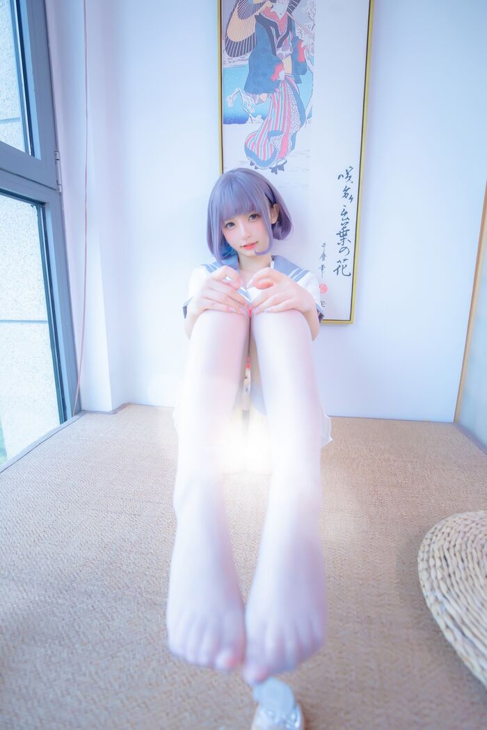 萝莉美女神楽坂真冬ash丝JK 主题私房性感超短JK 服饰配灰丝袜秀美腿诱惑Photo 75P 32th image