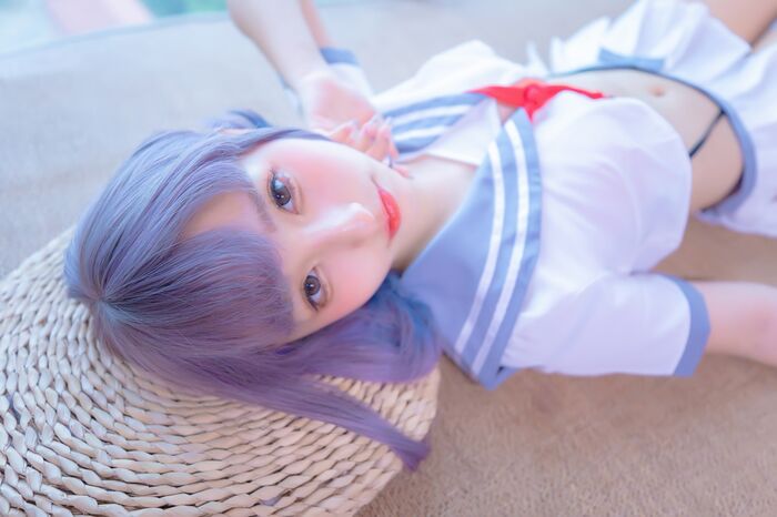 萝莉美女神楽坂真冬ash丝JK 主题私房性感超短JK 服饰配灰丝袜秀美腿诱惑Photo 75P 56th image