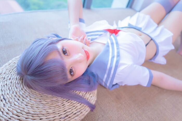 萝莉美女神楽坂真冬ash丝JK 主题私房性感超短JK 服饰配灰丝袜秀美腿诱惑Photo 75P 57th image
