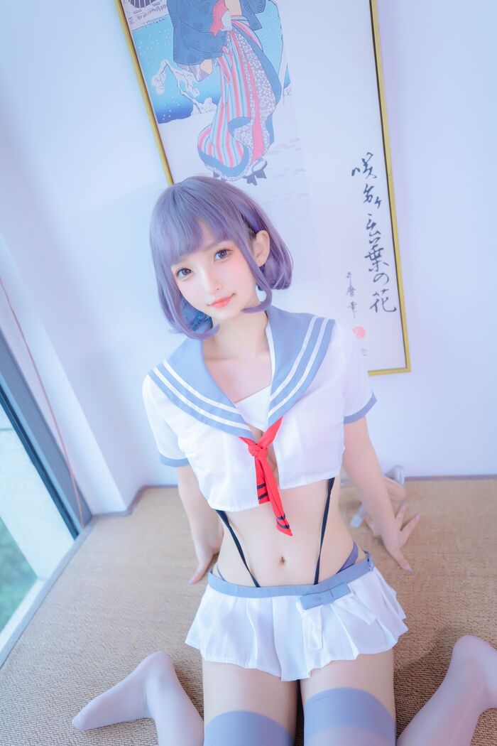 萝莉美女神楽坂真冬ash丝JK 主题私房性感超短JK 服饰配灰丝袜秀美腿诱惑Photo 75P 58th image