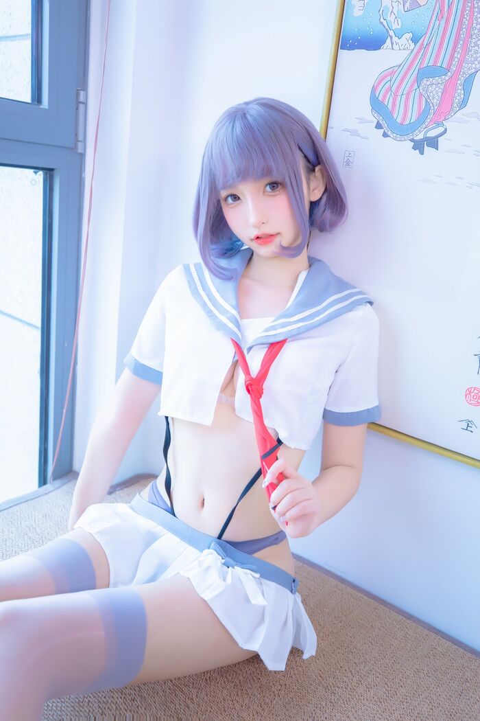 萝莉美女神楽坂真冬ash丝JK 主题私房性感超短JK 服饰配灰丝袜秀美腿诱惑Photo 75P 6th image