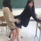 【GIF】As a result of making dance classes compulsory→ JKs become obsessed with obscene waist swing dances.