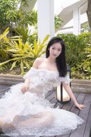 XiuRen第5380期_模特唐安琪性感vacuum 白轻透marriage 纱裙透视秀火辣身材诱惑Photo 73P
