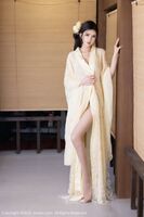 XiuRen第5387期_模特媛媛酱belle pale yellow 轻透古装服配超thin meat 丝秀惹火身材诱惑Photo 60P
